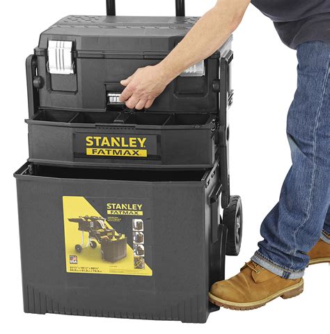 stanley cantilever tool box metal|stanley fatmax rolling tool box.